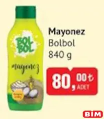 BOLBOL MAYONEZ 840 G